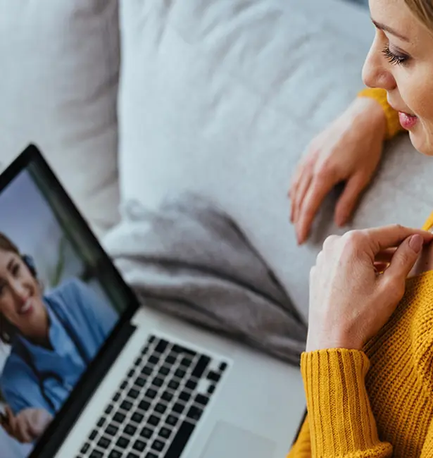 A supportive online counselling conversation for Caledon residents
