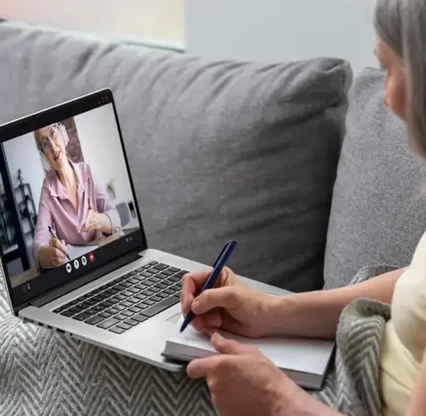 A supportive online counselling conversation for Peel Region residents