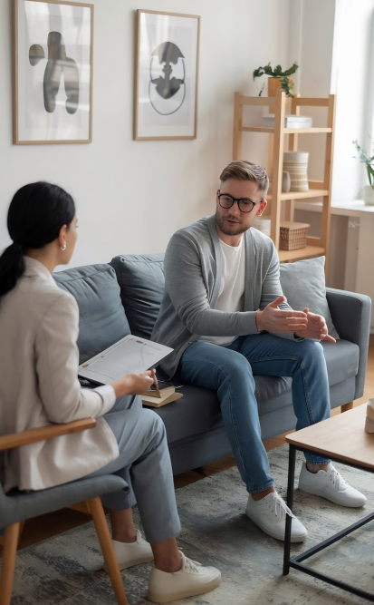 A counselling conversation